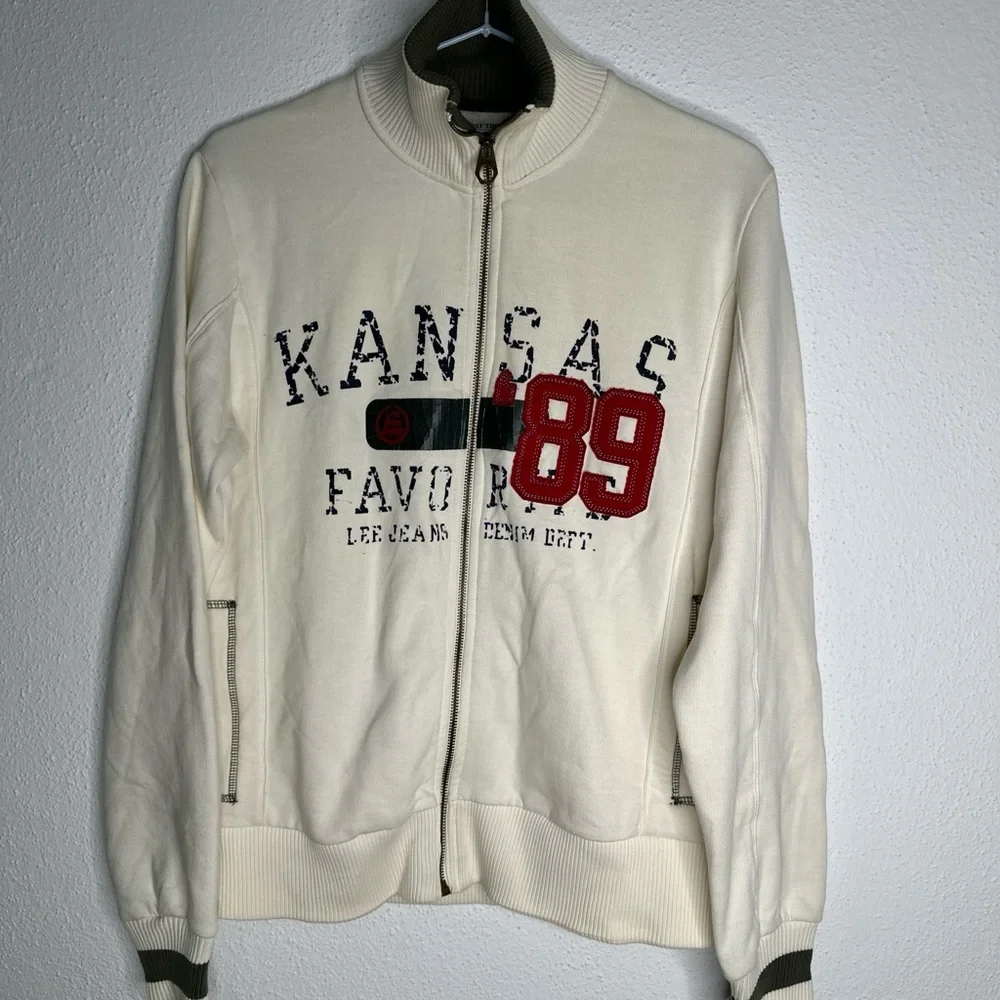 Lee Cream and Red Lightweight Jacket